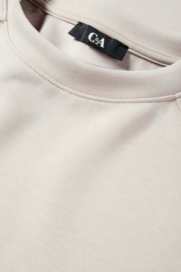 Damen - Oversized-Sweatshirt - beige