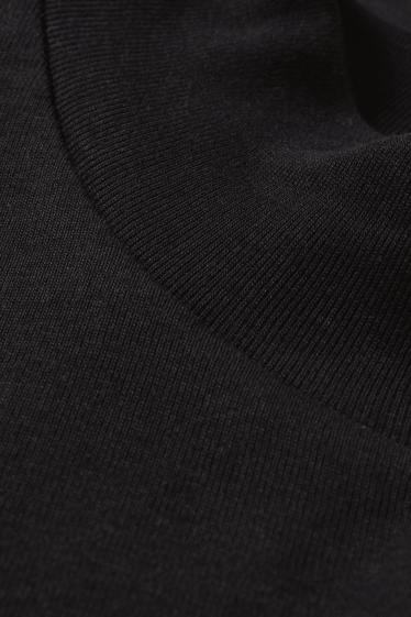 Dames - T-shirt - slim fit - zwart