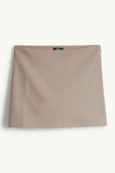 Damen - Skort - taupe
