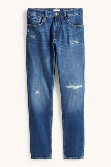 Men - Slim tapered jeans - blue denim