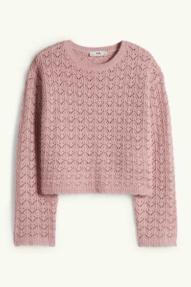 Enfants filles - Pull - rose