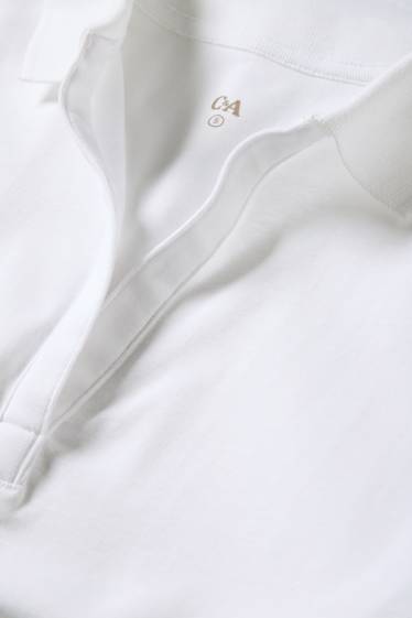 Women - Polo shirt - regular fit - white