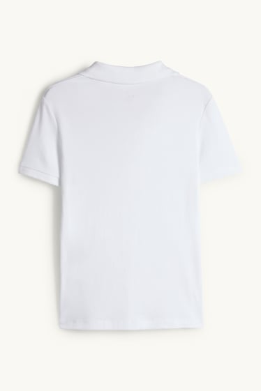 Women - Polo shirt - regular fit - white