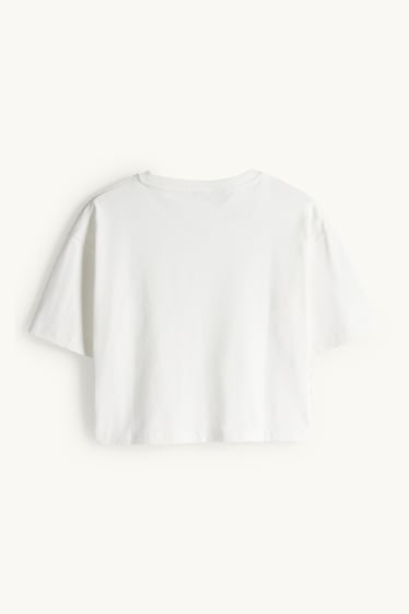 Kobiety - T-shirt - relaxed fit - biały