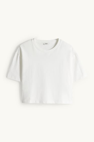 Kobiety - T-shirt - relaxed fit - biały