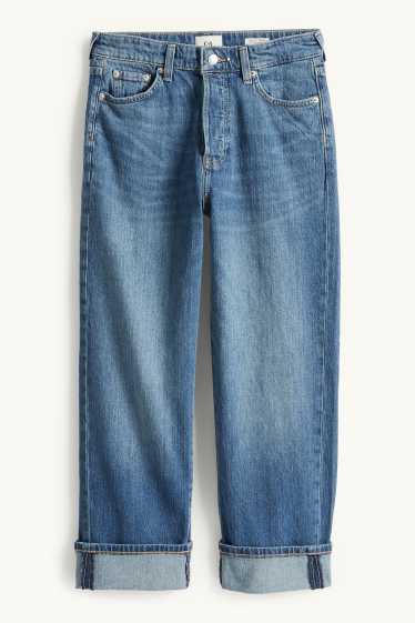 Dámské - Relaxed jeans - mid waist - LYCRA® - džíny - modré