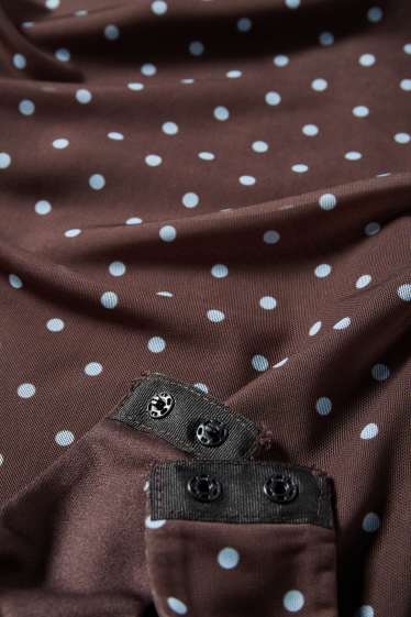 Femmes - Body pour bébé - à pois - marron foncé