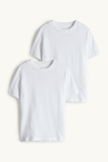 Kinder Jungen - Multipack 2er - Kurzarmshirt - weiss