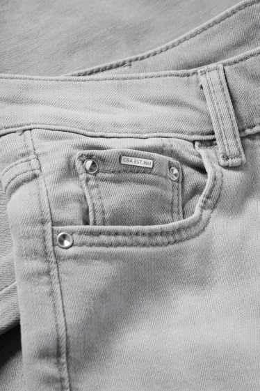 Mujer - Straight jeans - mid waist - LYCRA® - vaqueros - gris claro