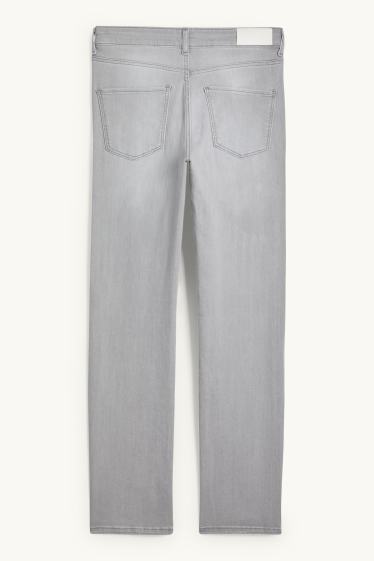 Mujer - Straight jeans - mid waist - LYCRA® - vaqueros - gris claro