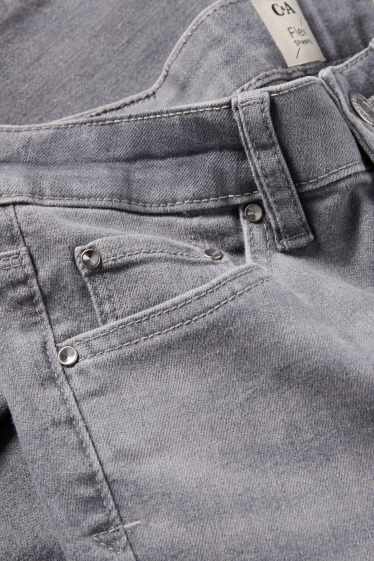 Damen - Skinny Jeans - Mid Waist - LYCRA® ADAPTIV Fiber - helljeansgrau