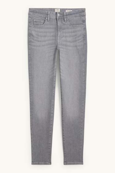 Damen - Skinny Jeans - Mid Waist - LYCRA® ADAPTIV Fiber - helljeansgrau