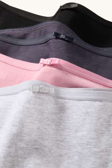 Dames - Set van 4 - hipster - fuchsiarood