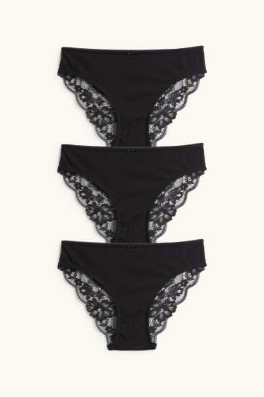 Dona - Paquet de 3 - calces - negre