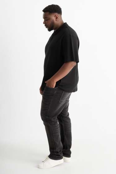 Bărbați - Slim jeans - Flex jog denim - LYCRA® - denim-gri închis