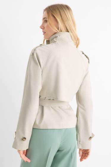 Femmes - Trench court - beige clair