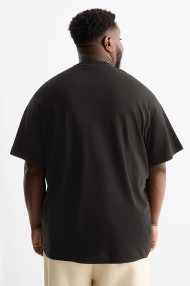 Hommes - T-shirt - relaxed fit - noir