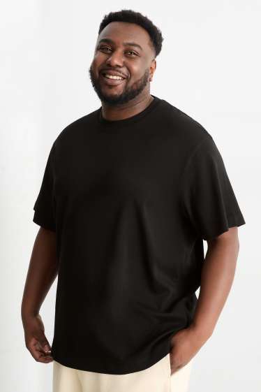 Hommes - T-shirt - relaxed fit - noir