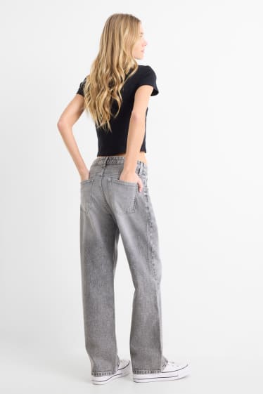Donna - Baggy jeans - vita media - jeans grigio
