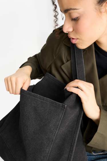 Femmes - Grand cabas - gris anthracite