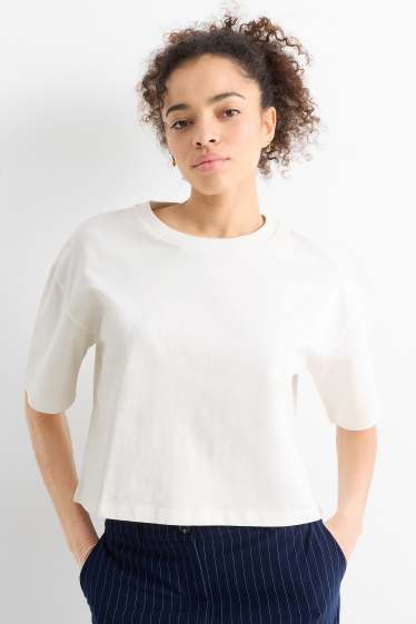 Kobiety - T-shirt - relaxed fit - biały