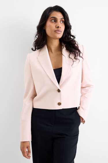 Dona - Blazer crop - entallat - rosa