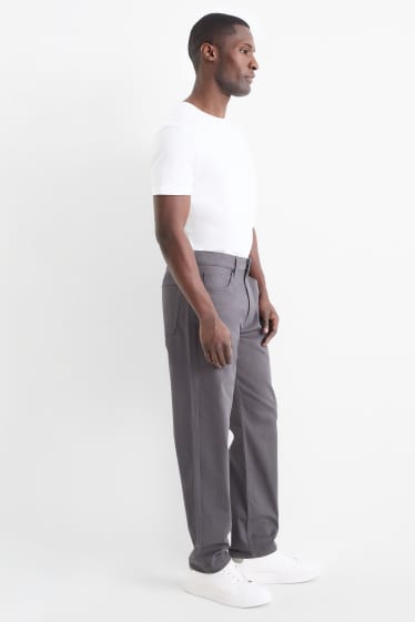 Hommes - Pantalon - regular fit - gris foncé