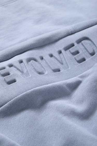 Pánské - Tričko - oversized - světle modrá