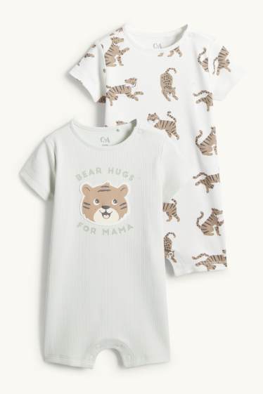 Nadó nen - Paquet de 2 - tigre - pijama per a nadó - blau