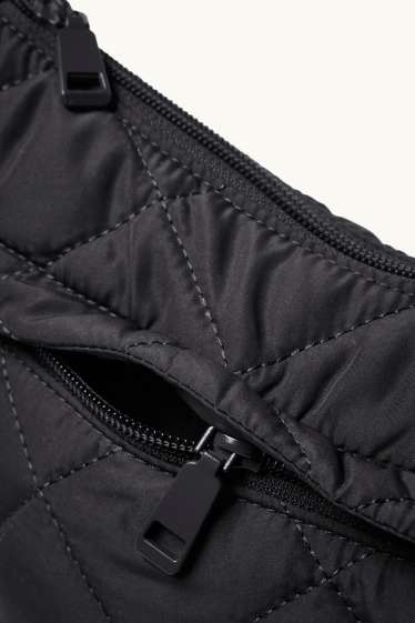 Femmes - Sac à bandoulière matelassé - noir