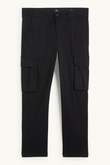 Uomo - Pantaloni cargo - nero