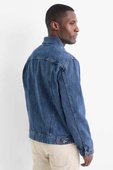 Pánské - Džínová bunda - džíny - modré