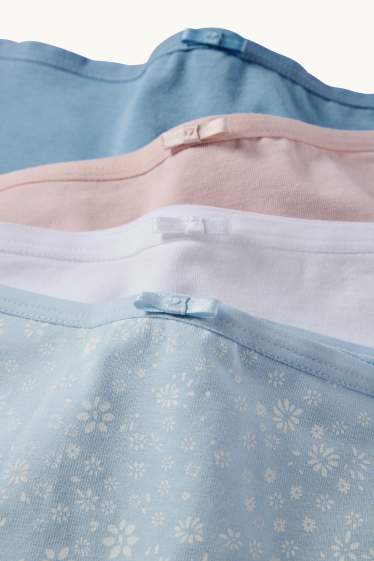 Dámské - Multipack 4 ks - kalhotky hipster - modrá/bílá