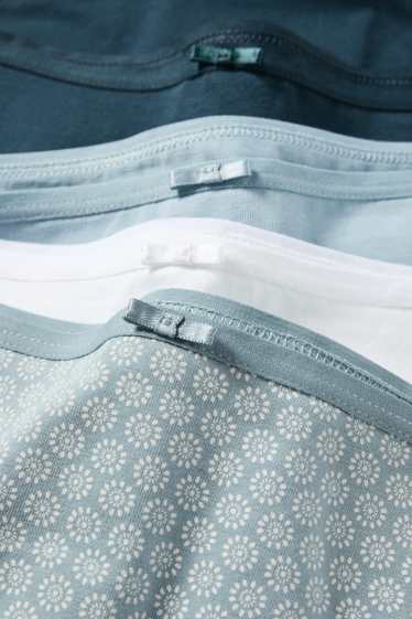 Donna - Confezione da 4 - slip - turchese