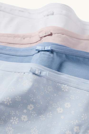 Women - Multipack of 4 - knickers - light blue