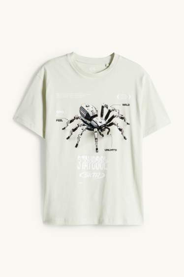 Kinderen: jongens - Spin - T-shirt - mintgroen