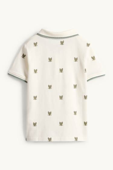 Enfants garçons - Grenouille - Polo - crème