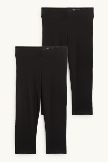 Dona - Paquet de 2 - leggings capri - negre