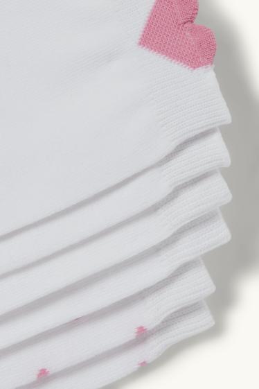 Dona - Paquet de 3 - mitjons amb dibuix - cor - blanc