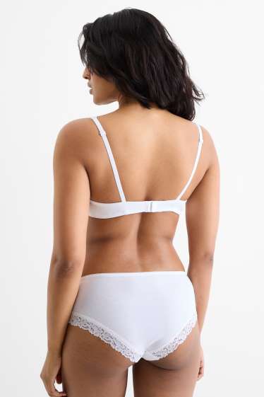Femmes - Soutien-gorge avec armature - PLUNGE - ampliforme - blanc