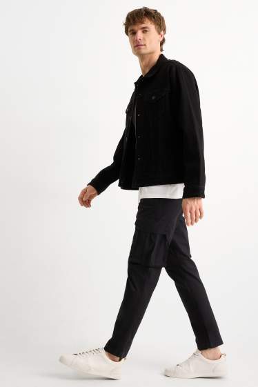 Uomo - Pantaloni cargo - nero