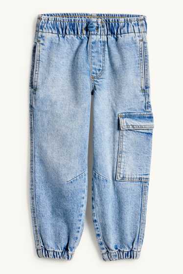 Bambini - Jeans cargo - blu