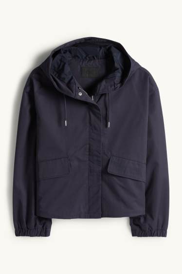 Damen - Jacke mit Kapuze - dunkelblau