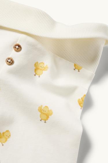 Unisex - Puișor - colanți nou-născuți - galben deschis