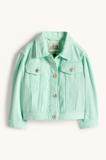 Enfants filles - Veste en jean - vert menthe