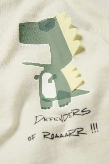 Bambini - Dinosauro - maglia a maniche corte - verde chiaro