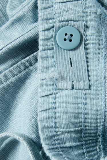 Bambini - Pantaloni - tessuto tramato - turchese