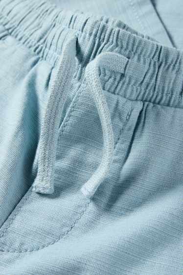 Bambini - Pantaloni - tessuto tramato - turchese