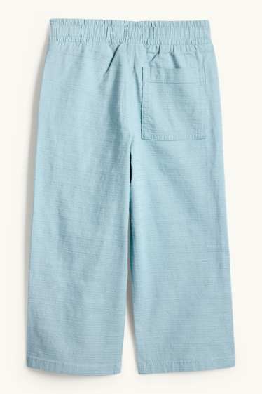 Bambini - Pantaloni - tessuto tramato - turchese