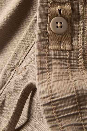 Bambini - Pantaloni - tessuto tramato - marrone chiaro